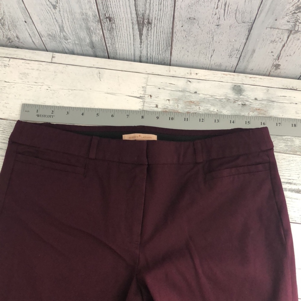Gibson Latimer Burgundy Bootcut Pants 8 - Picture 8 of 10